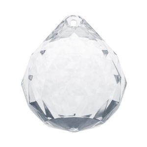 Zawieszka Kula Diamentowa PartyDeco 35x41mm Przezroczysta 1szt